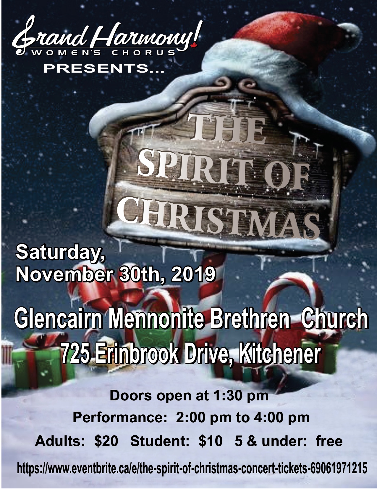 Grand Harmony Spirit of Christmas Concert